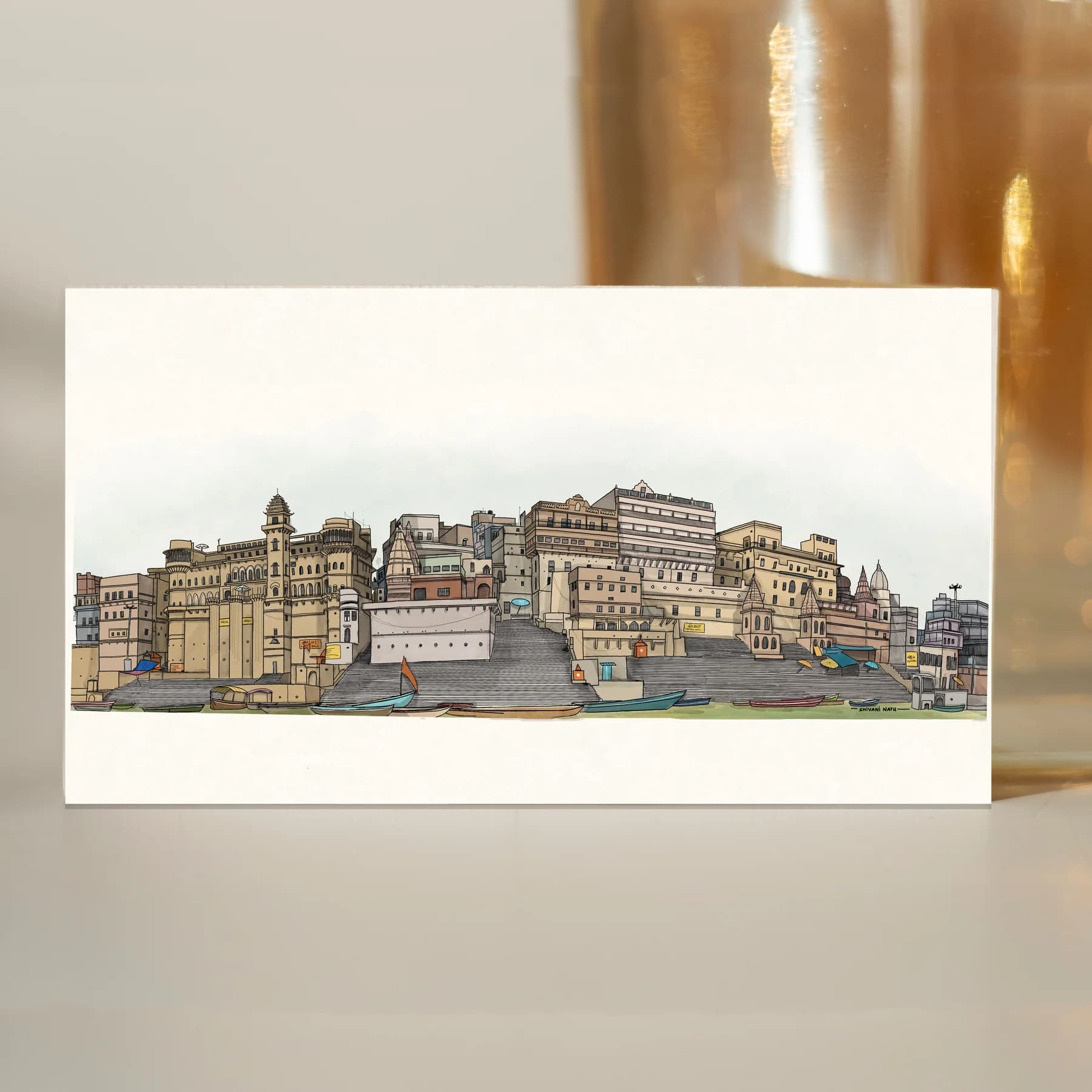 Ghats greeting card
